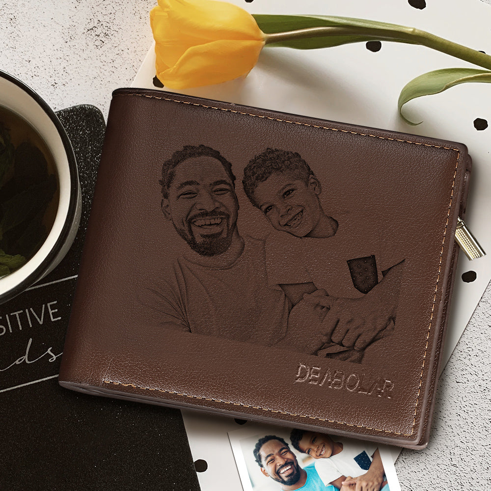 Custom Men's Photo Wallet Gifts For Father