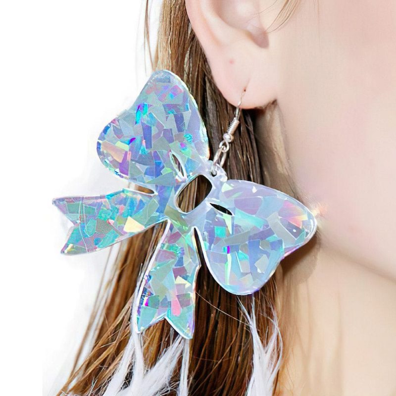 Butterfly Earrings Clear Butterfly Earrings Gift For Her