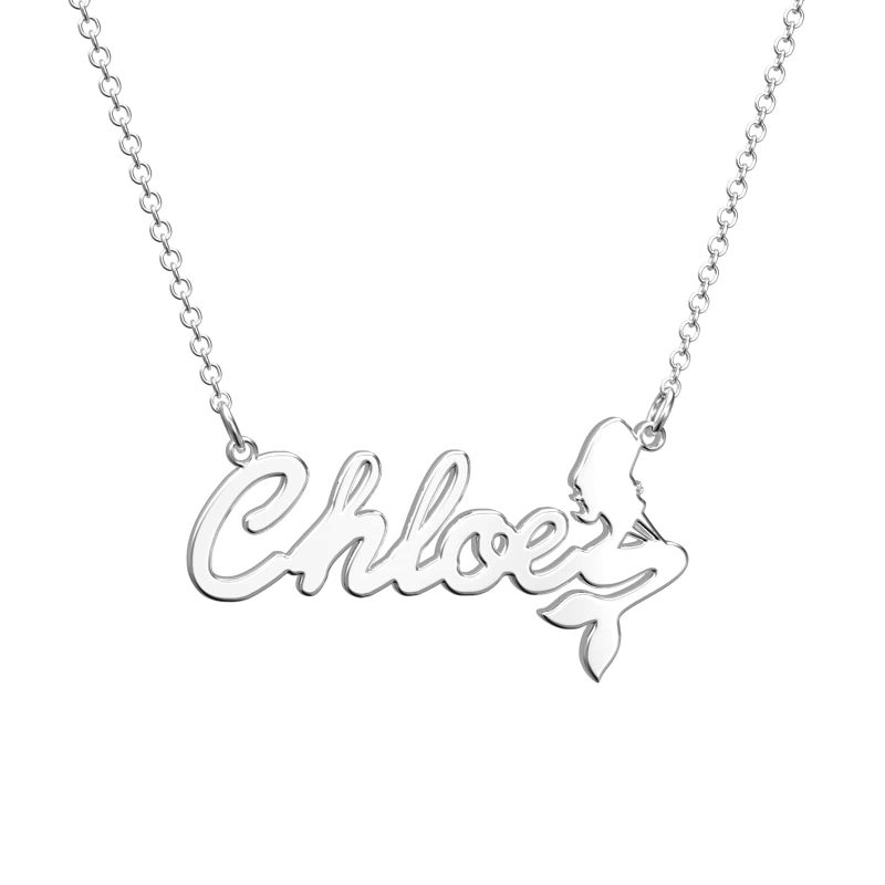Custom Name Necklace Mermaid Necklace Gift For Mother