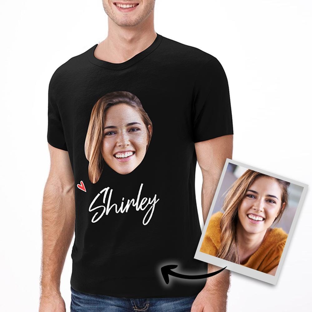 Face T-shirt Custom Photo T-shirt Anniversary Gift - Image 2