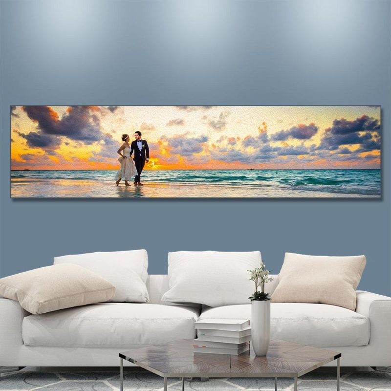 Wedding Gift Large Custom Canvas Prints Anniversary Gift – 160*40cm