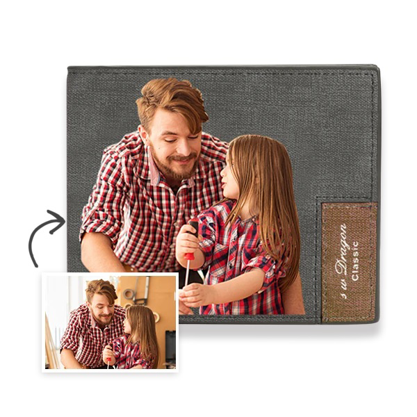 Men’s Custom Photo Wallet – Handsome Dad