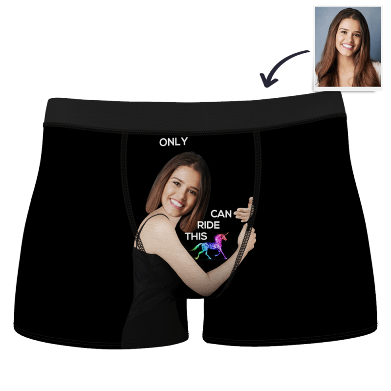 Custom Girlfriend Face Boxer Shorts – Love Hug To Him
