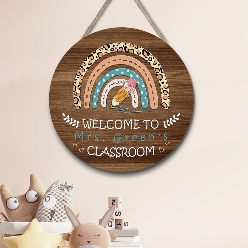 Teacher Appreciation Gifts Personalized Teacher Name Sign for Door