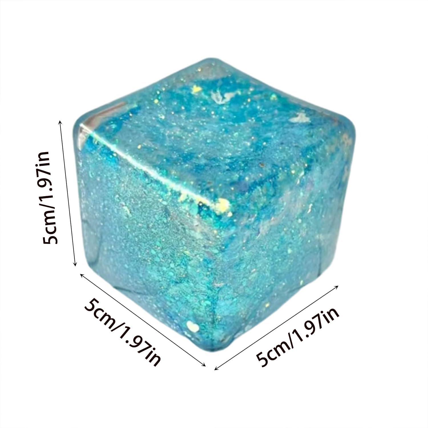 Ice Cube Squishies, Stress Relief Squishy Cube, Stress Cube Premium Block Cube Squishy - Image 4