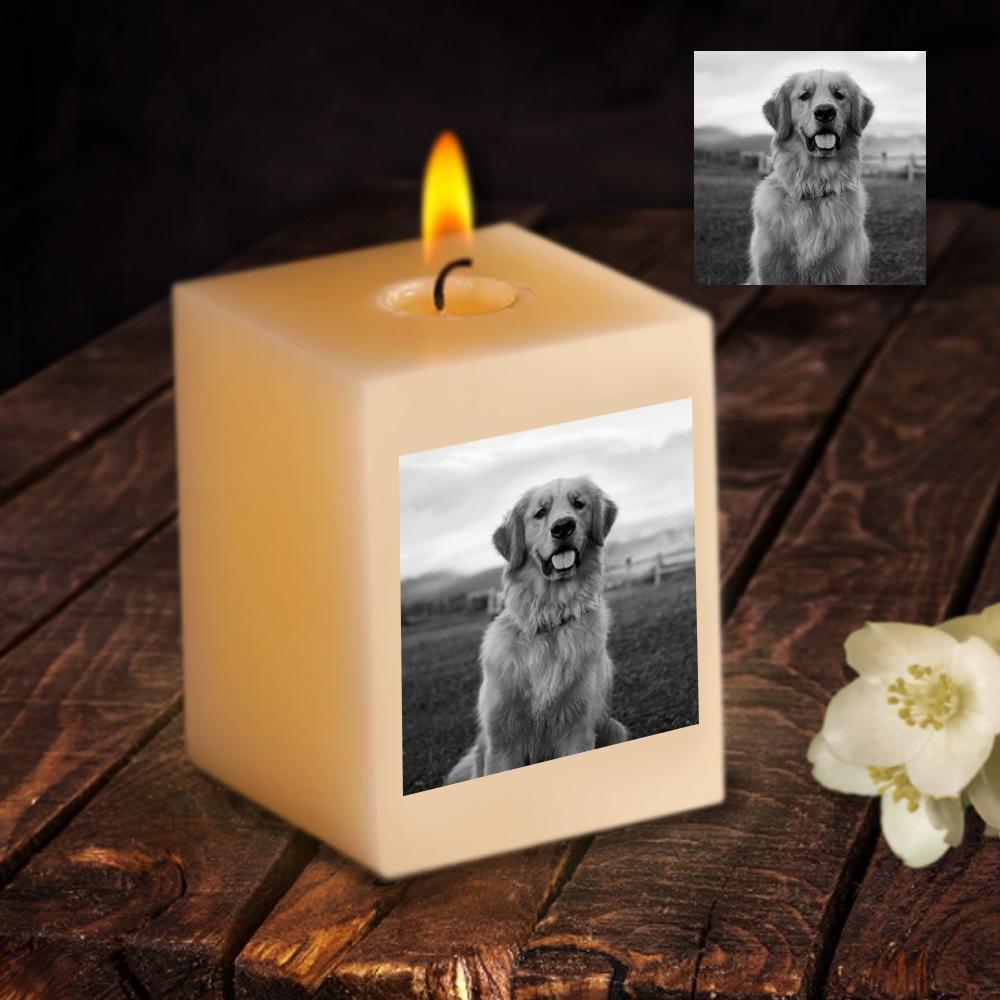 Photo Candle Personalized Candles Passed Away Dog Gifts Pet Memorial Gifts