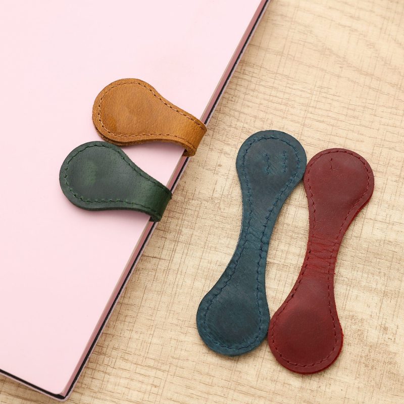 Original Magnetic Leather Simple Bookmark Motivational Book Marker Clip Gift for Book Lover Readers
