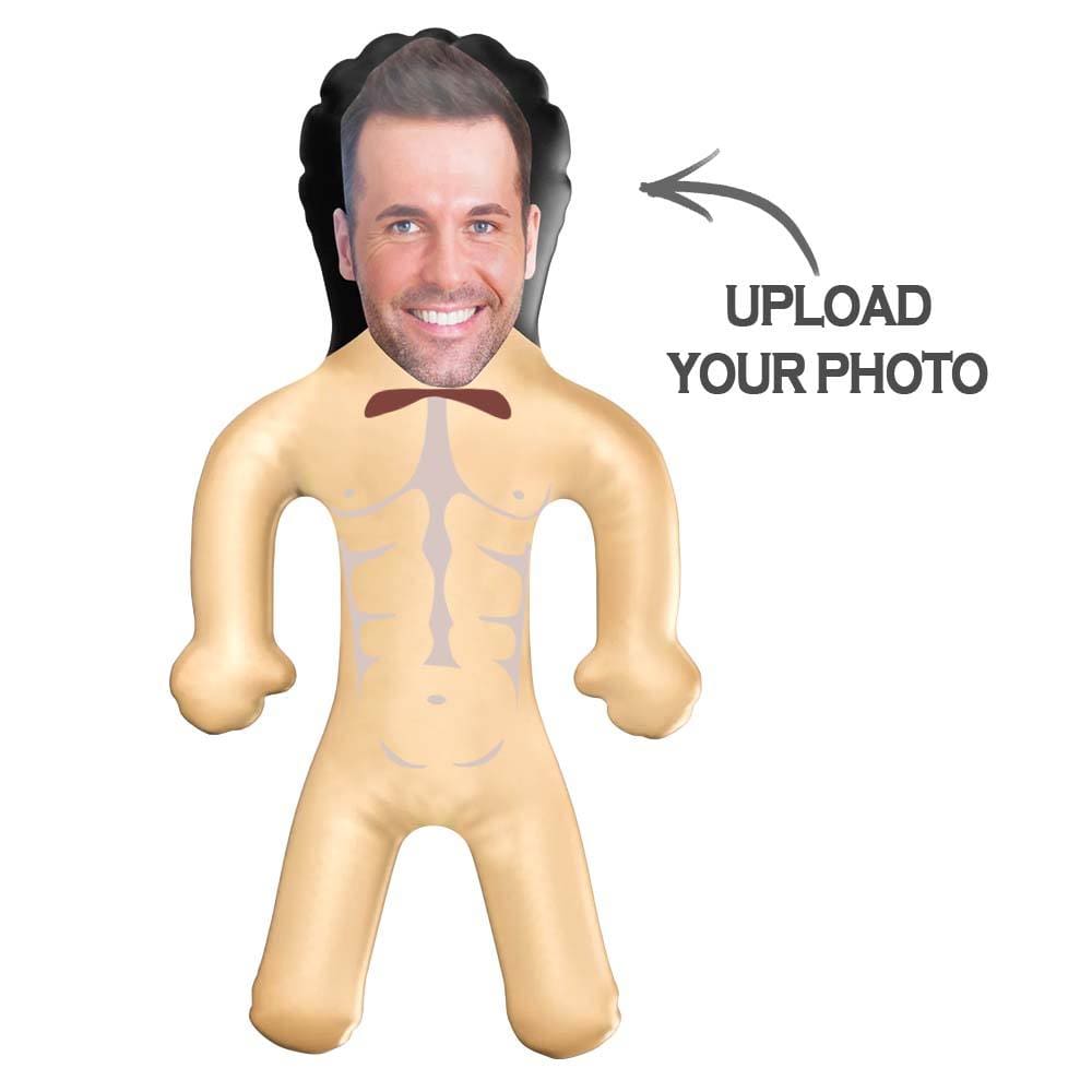 Personalized Groom Blow Up Dolls Funny Inflatable Man Printed Face Bachelorette Party Gift for Bride - Image 2