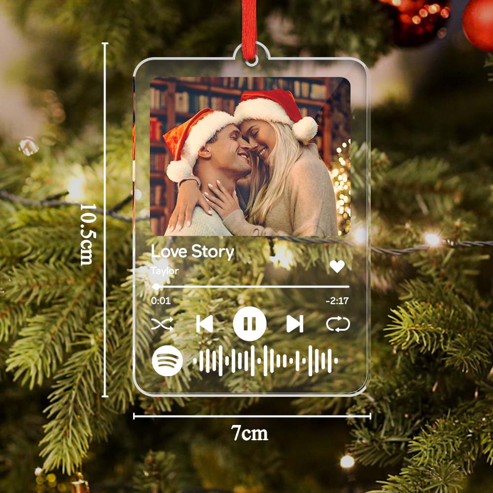 Custom Spotify Code Acrylic Ornament Christmas Decoration Gifts - Image 2