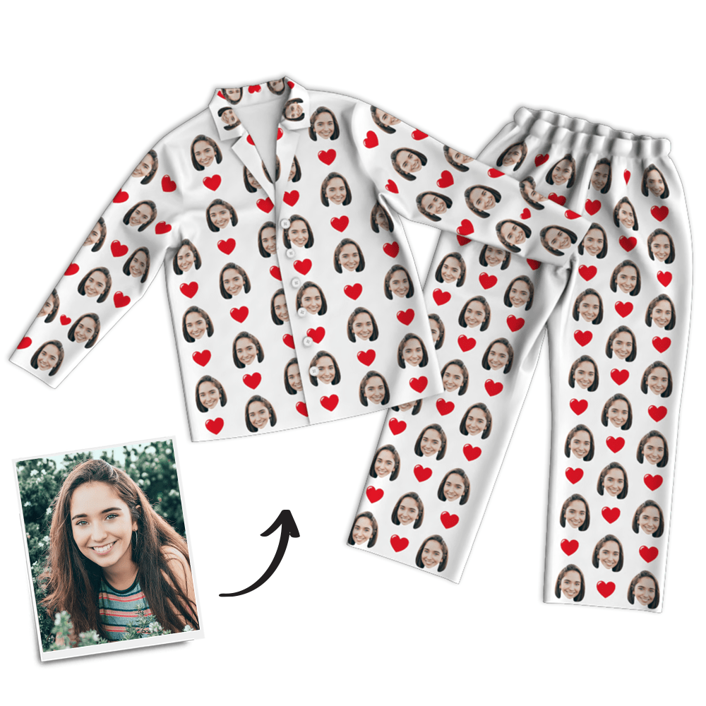 Personalized Sleepwear Custom Photo Pajamas Gifts For Her Valentines Day Gifts - Image 2