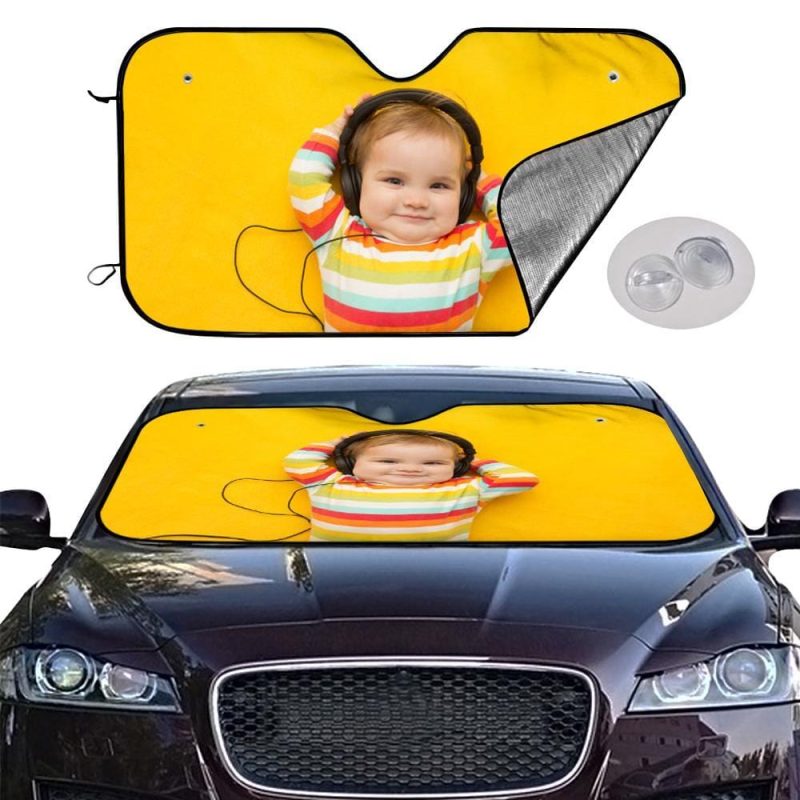 Custom Photo Car Sun Shade Windshield Car Accessories Baby