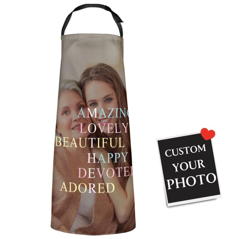 Custom Photo Apron Mother’s Day Apron Cooking Apron Gifts for Her