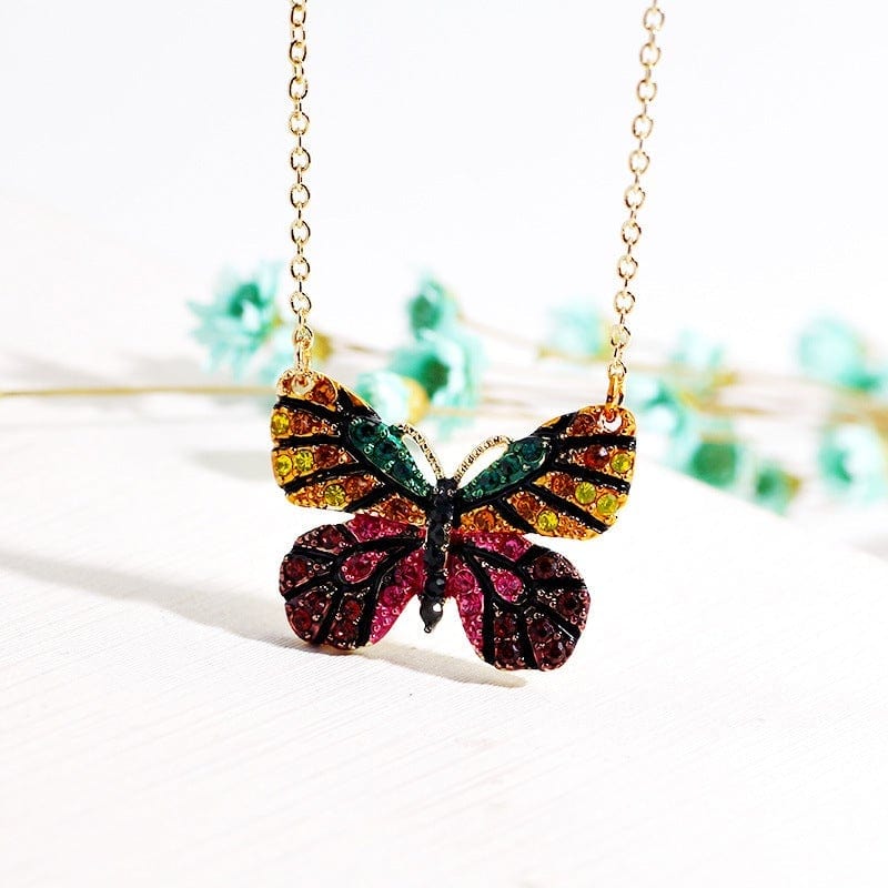 Enamel Butterfly Elf Necklace Valentine’s Day Gifts