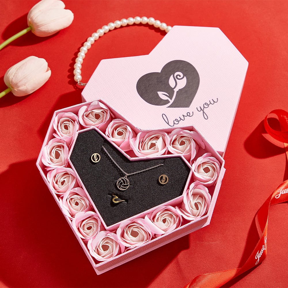 Romantic Heart Shaped Handheld Jewellery Gift Box Valentine's Day Gift - Image 2