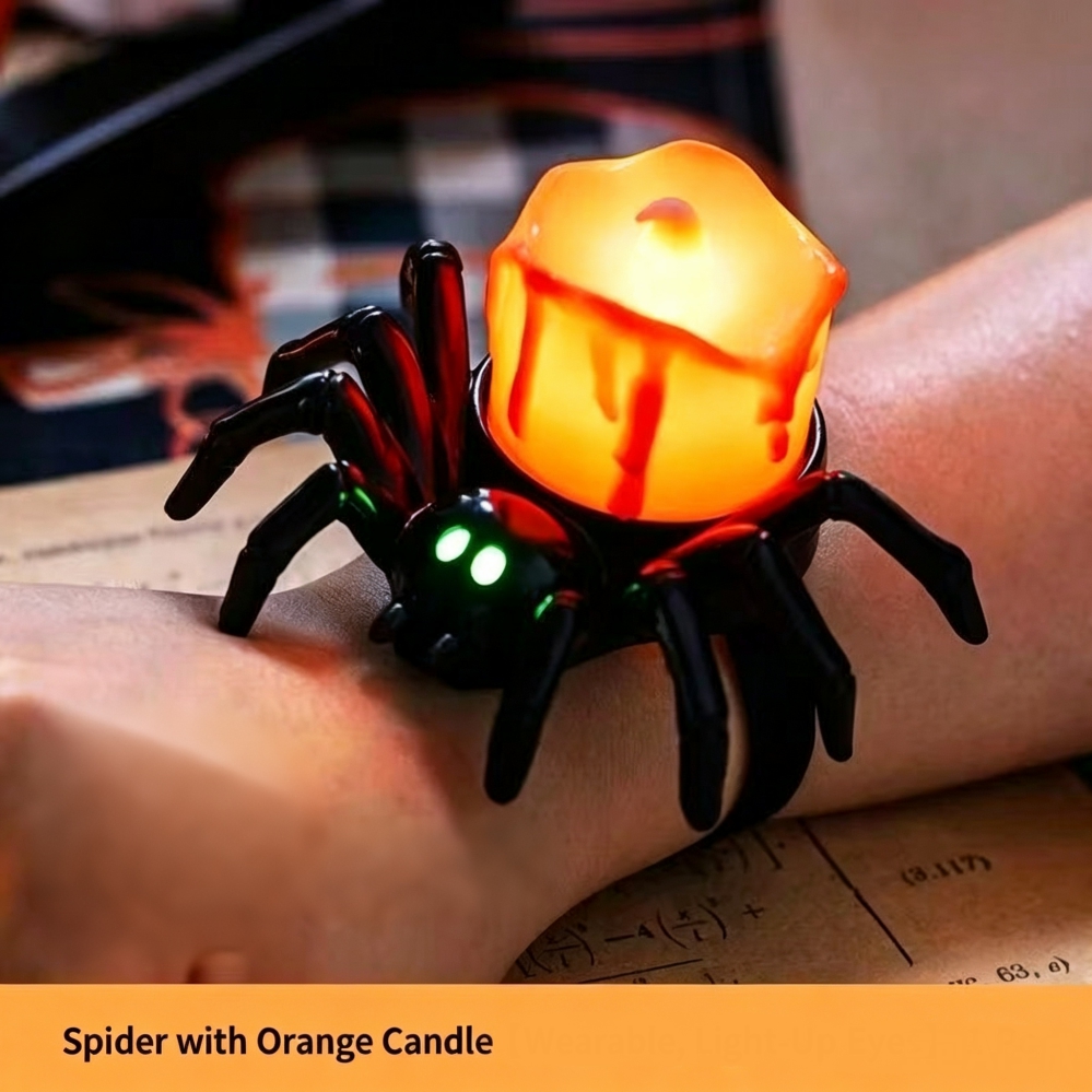 Light-Up Spider Eyeball Bracelet Halloween Party Toy Spider Wristband Toy - Image 5