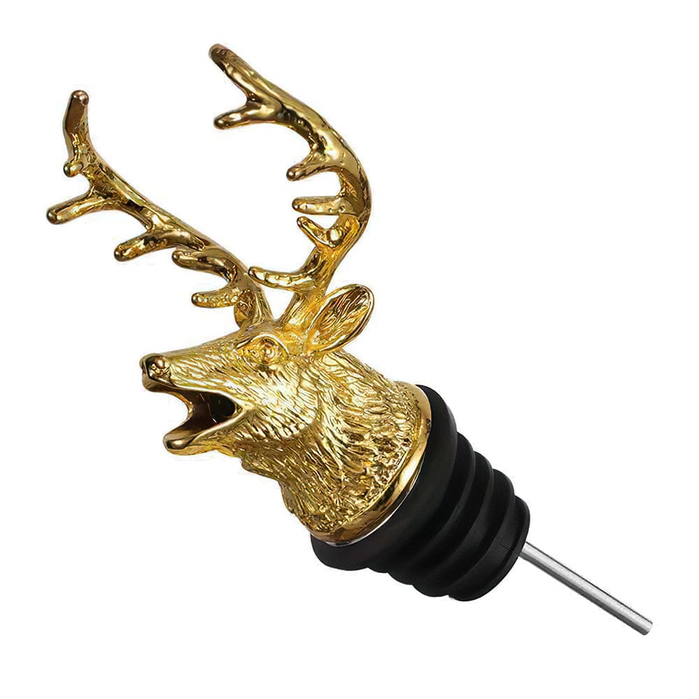 Deer Head Wine Pourer Wine Stopper Gifts for Him 3 Colors