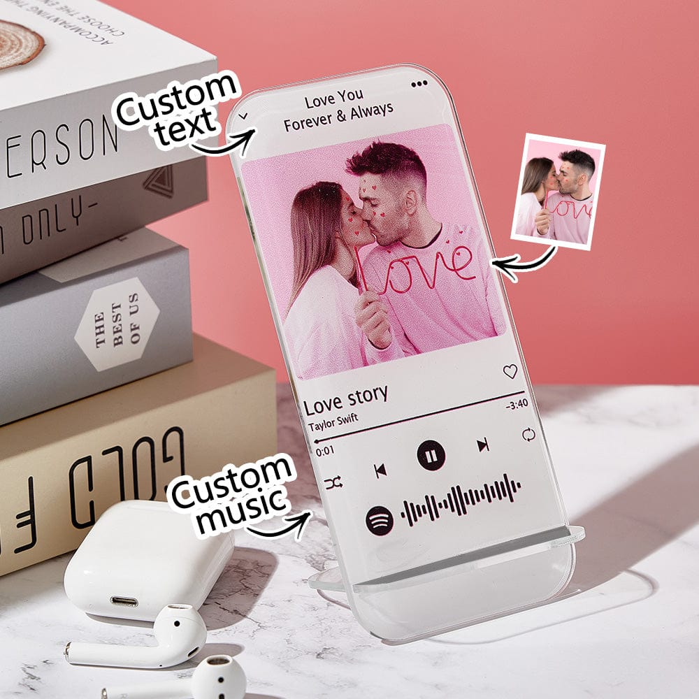 Personalized Music Code Plaque Custom Music Plaque Best Photo Gift for Lover - Image 2