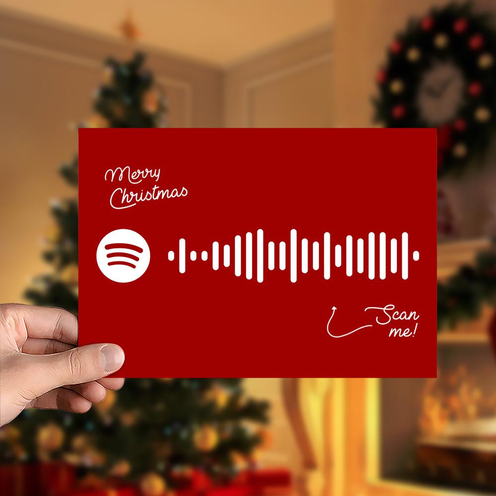 Baby, It's Cold Outside (feat. Meghan Trainor) Spotify Code Music Greeting Card