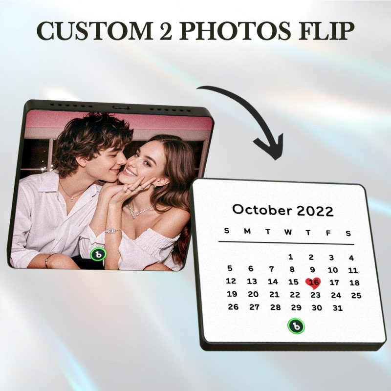 Custom Music Fridge Magnet Personalized Photo Engraved Calendar Lenticular  Gift