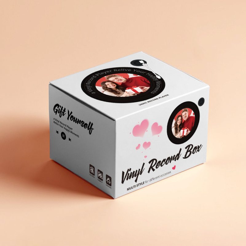 Grey Vinyl Music Box