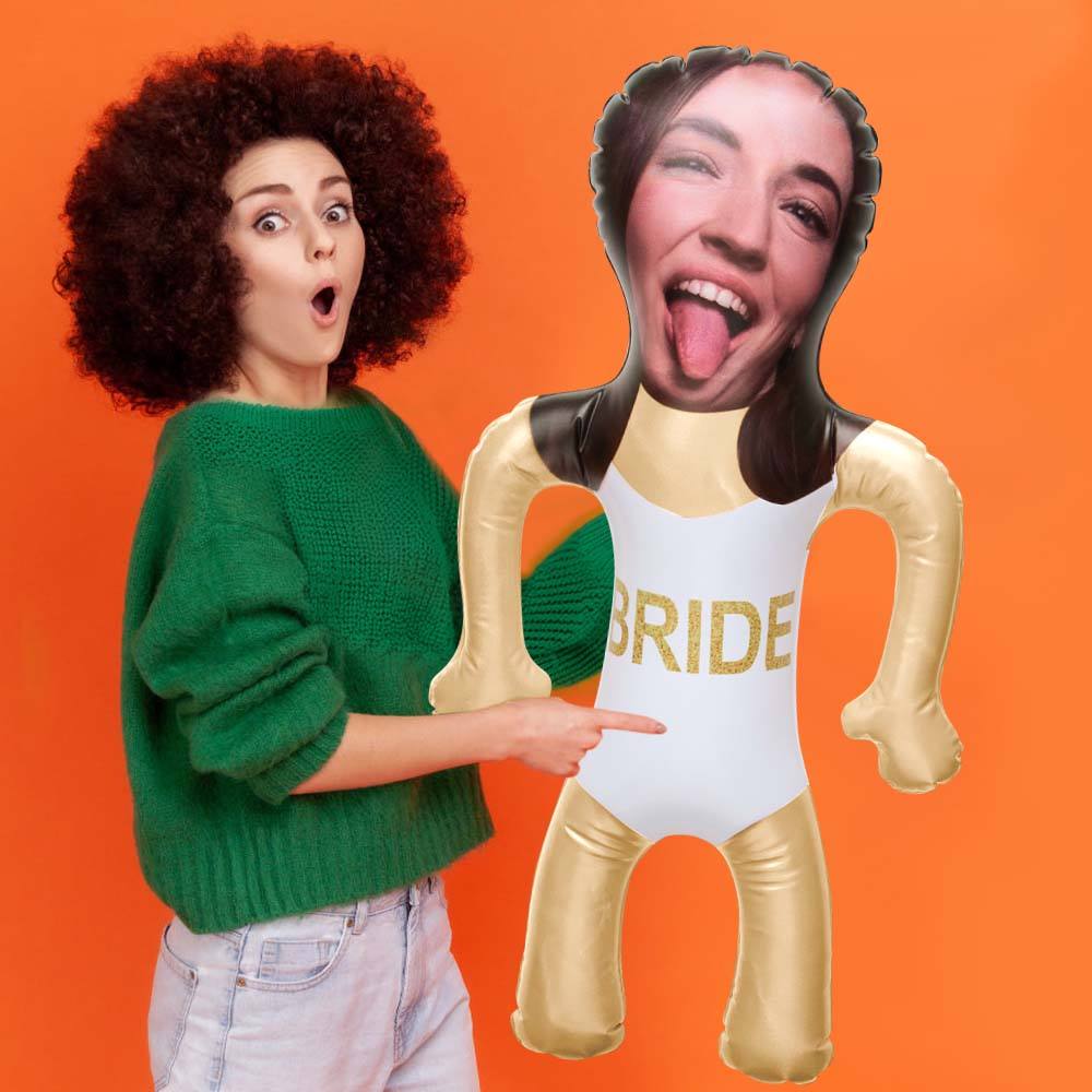 Personalized Bride Swimming Blow Up Dolls Funny Bridal Bachelorette Party Gifts for Her - Image 2
