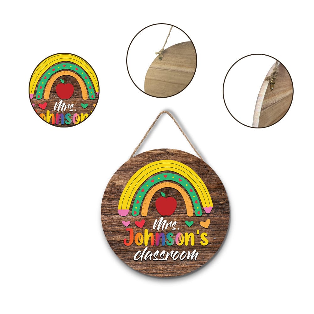 Teacher Appreciation Gifts Custom Teacher Name Sign for Door - Image 4