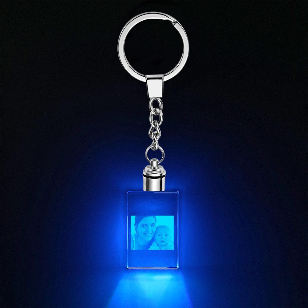 Photo Keychain Engraved Crystal Gift- Rectangle - Image 2