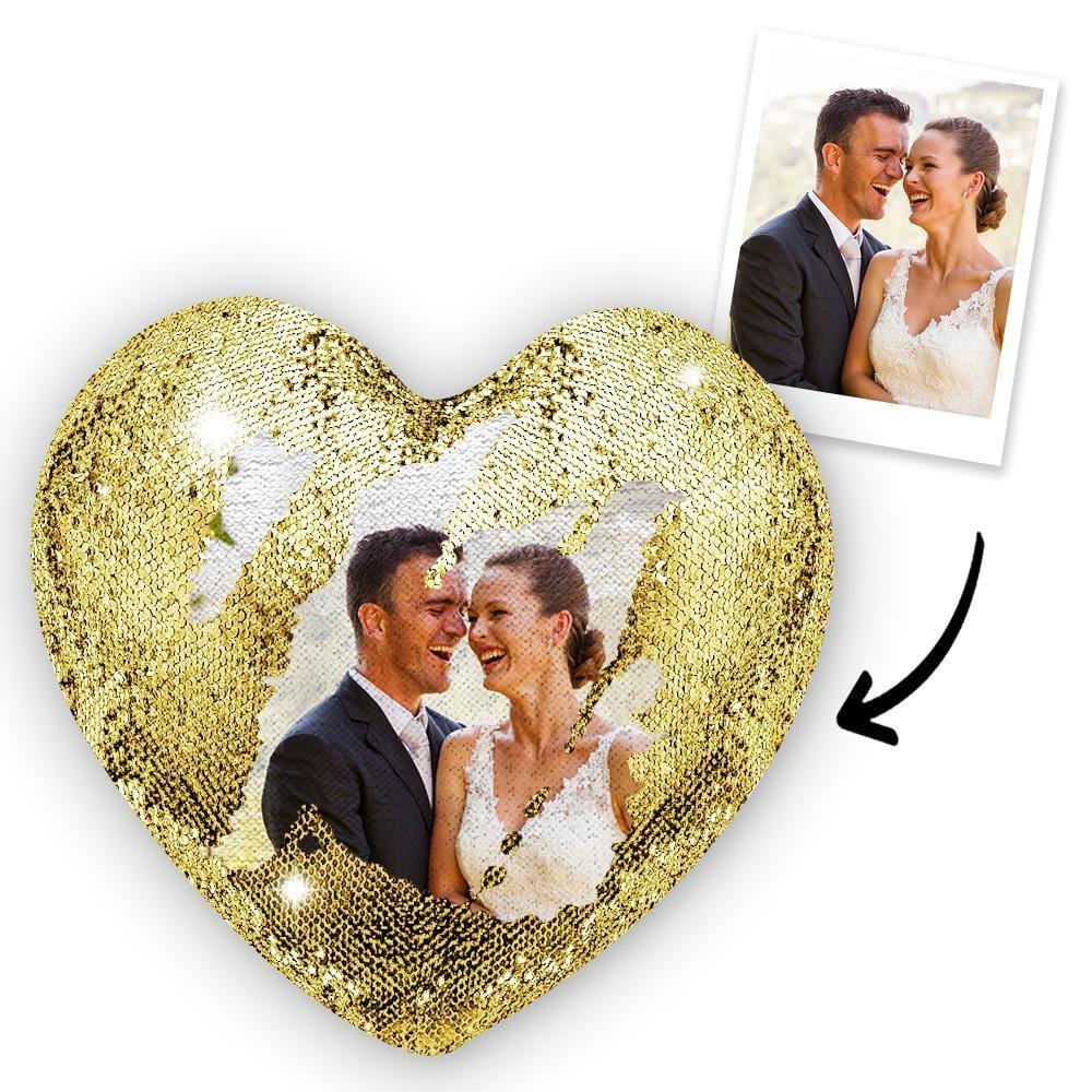 Wedding Anniversary Gift Custom Heart Magic Pillow - 5 Colors