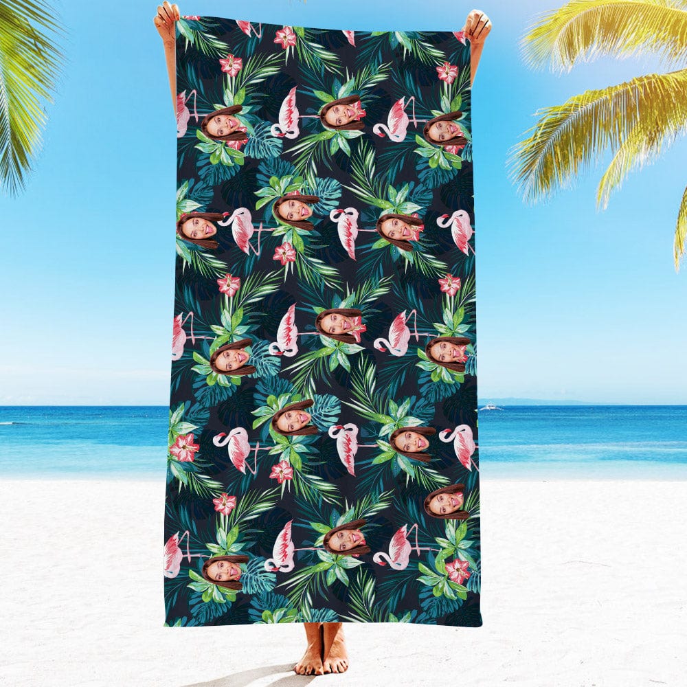 Personalized Beach Towels with Photo Custom Beach Towel Summer Gift-33 Styles - Image 2
