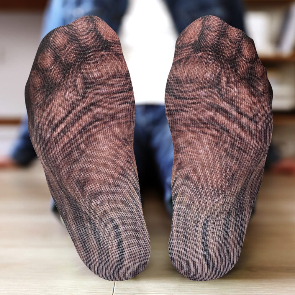 Funny 3D Print Animal Socks Feet Socks Funny Socks Gifts - Monkey Feet - Image 2