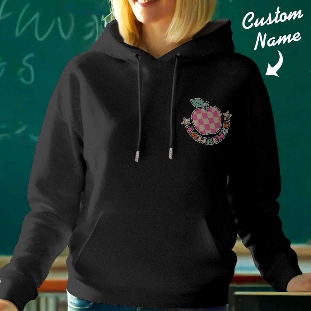 Personalized In My Teacher Era Hooded Sweatshirt Teacher Custom Name Hooded Sweatshirt Back to School Gifts - Image 3