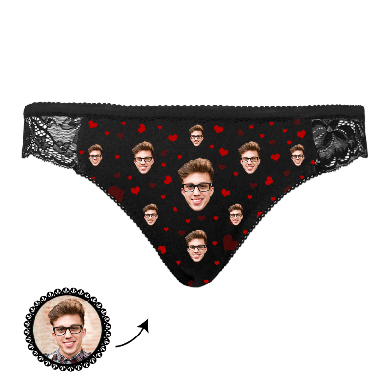 Custom Panties Lace Underwear with Face Sexy Panties Gifts for Her