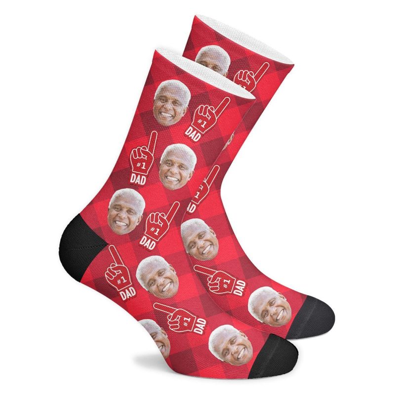 Father’s Day Socks Custom Photo Socks Dad Fan Father’s Gift Personalized Socks
