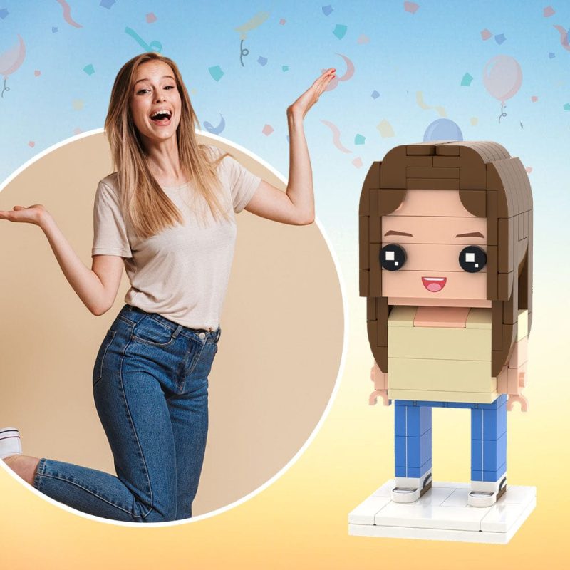 Custom DIY Brick Figures Personalized Photo Brick Figures DIY Brick Figures Create Your Own Small Particle Block Toy
