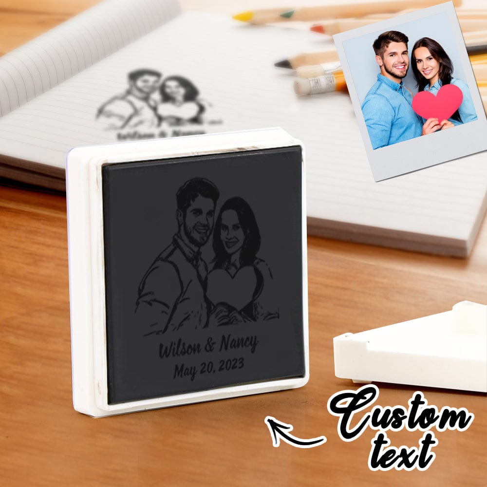 Custom Portrait Stamps Personalized Funny Stamp Gift for Birthday or Wedding - Image 2