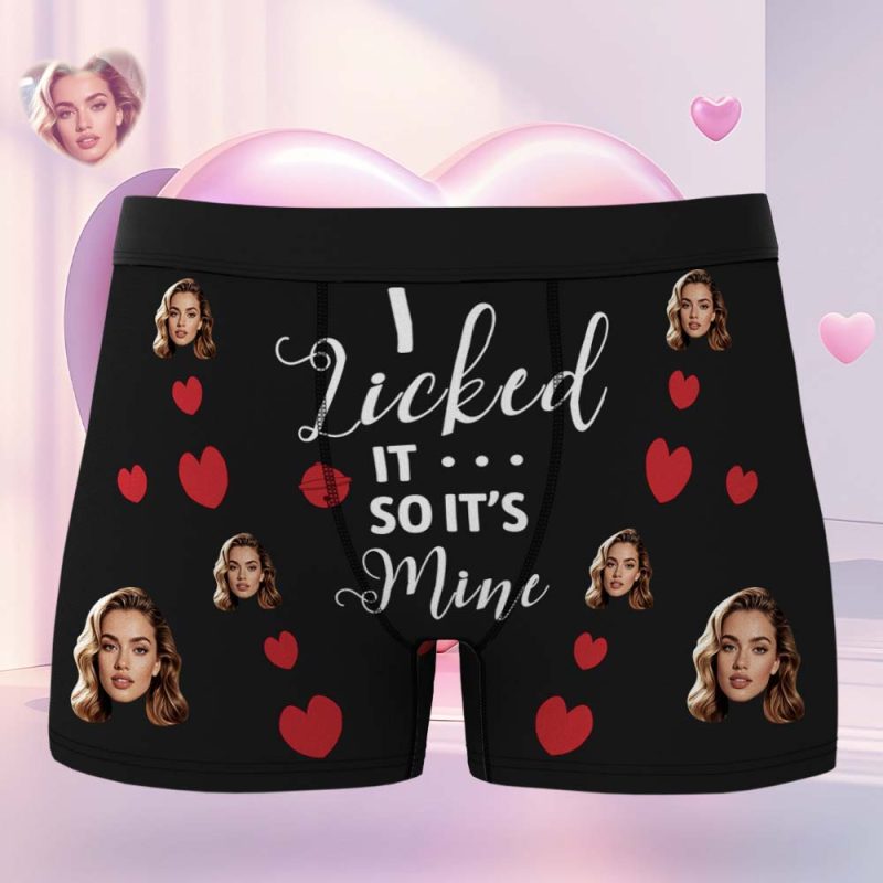 Valentine’s Day Gift For Him Custom Face Boxer Personalized Underwear Unique Gift – 6 Colors