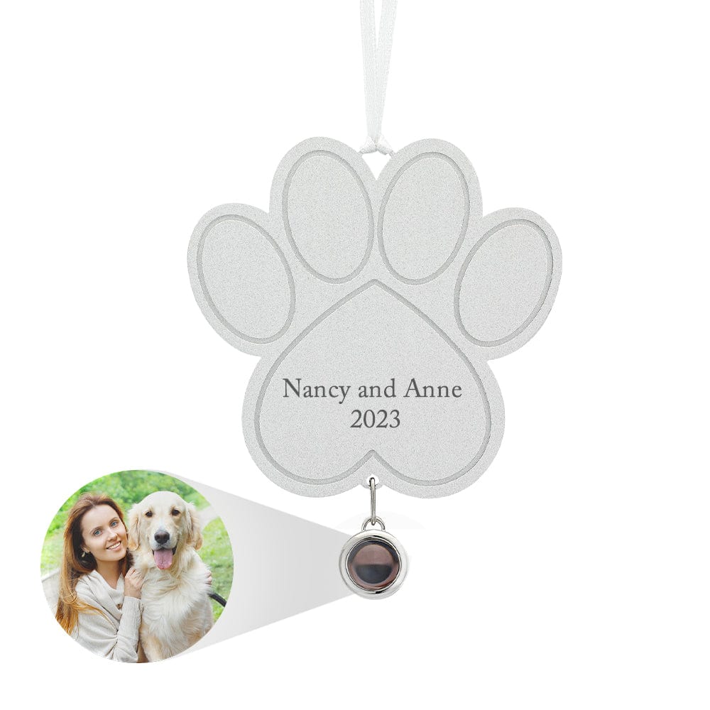 Custom Projection Ornament Personalized Photo Paw Ornament Gifts for Pet Lovers - Image 2