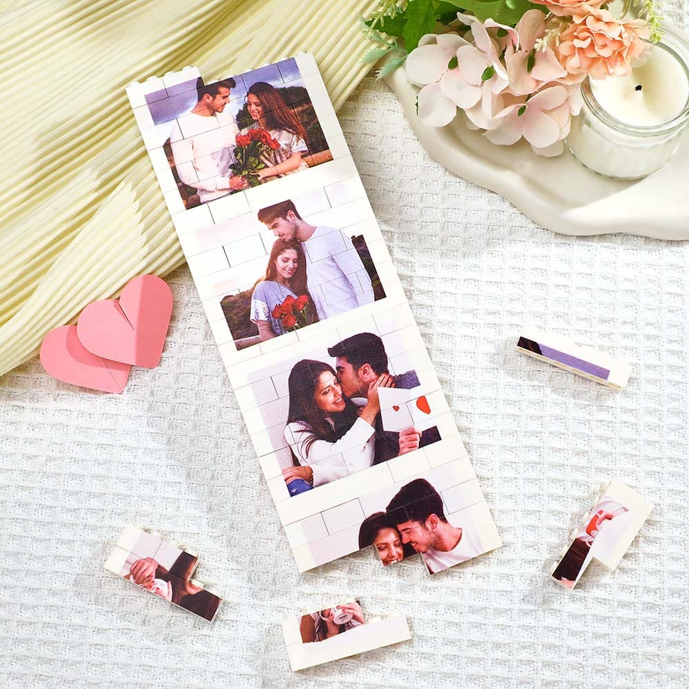 Custom Photo Building Block Puzzle Personalized Photo Square Brick Gift for couples - Image 5