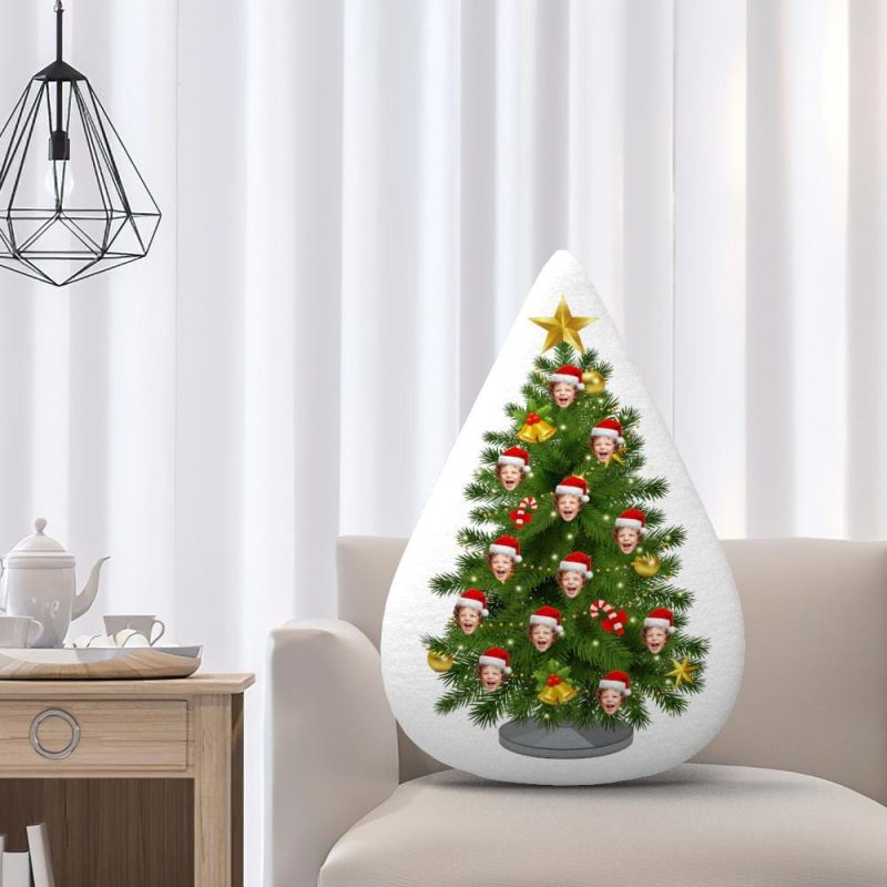 Christmas Gifts Christmas Tree Face Pillow – 16*20 inches