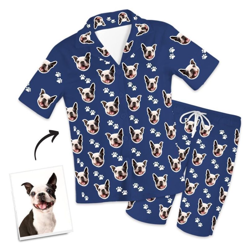 Custom Sleepwear Custom Face Pajama Personalized Gift For Dog Lover