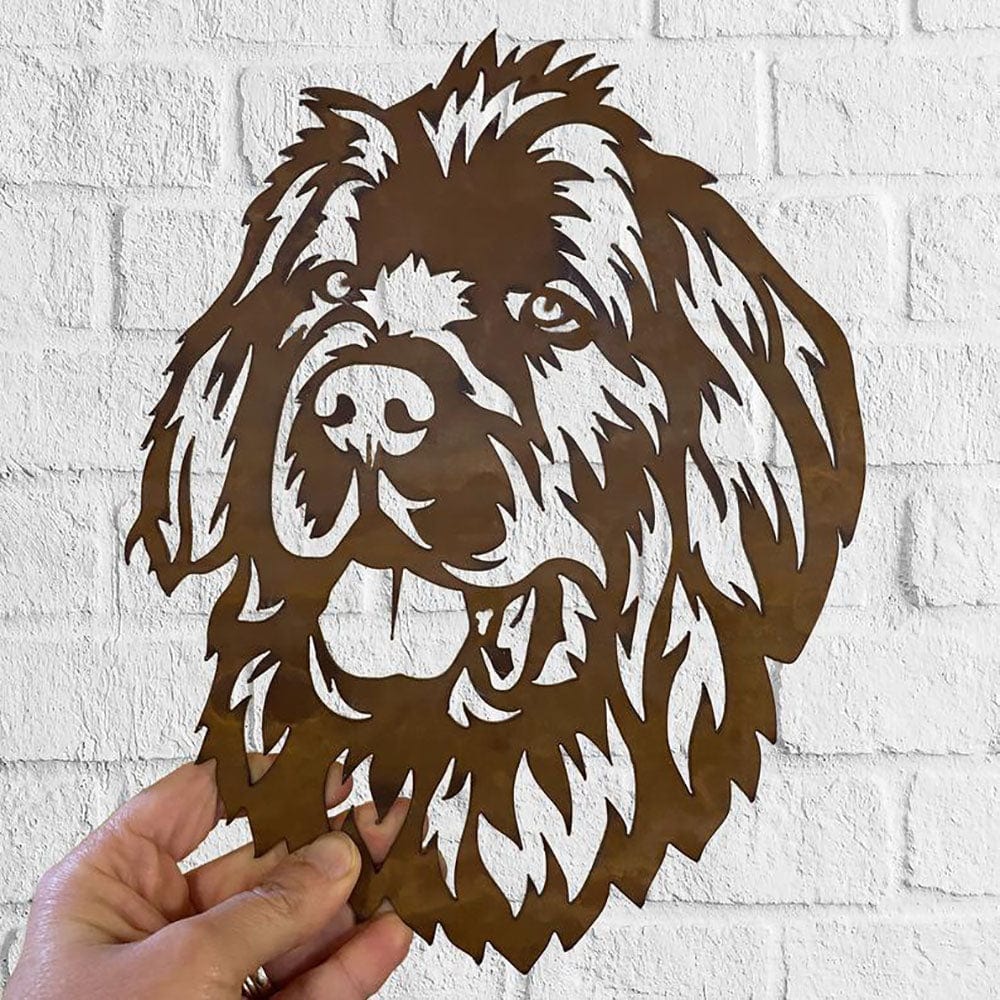 Dog Metal Wall Art Hanging Home Decor Puppy Pet Newfoundland