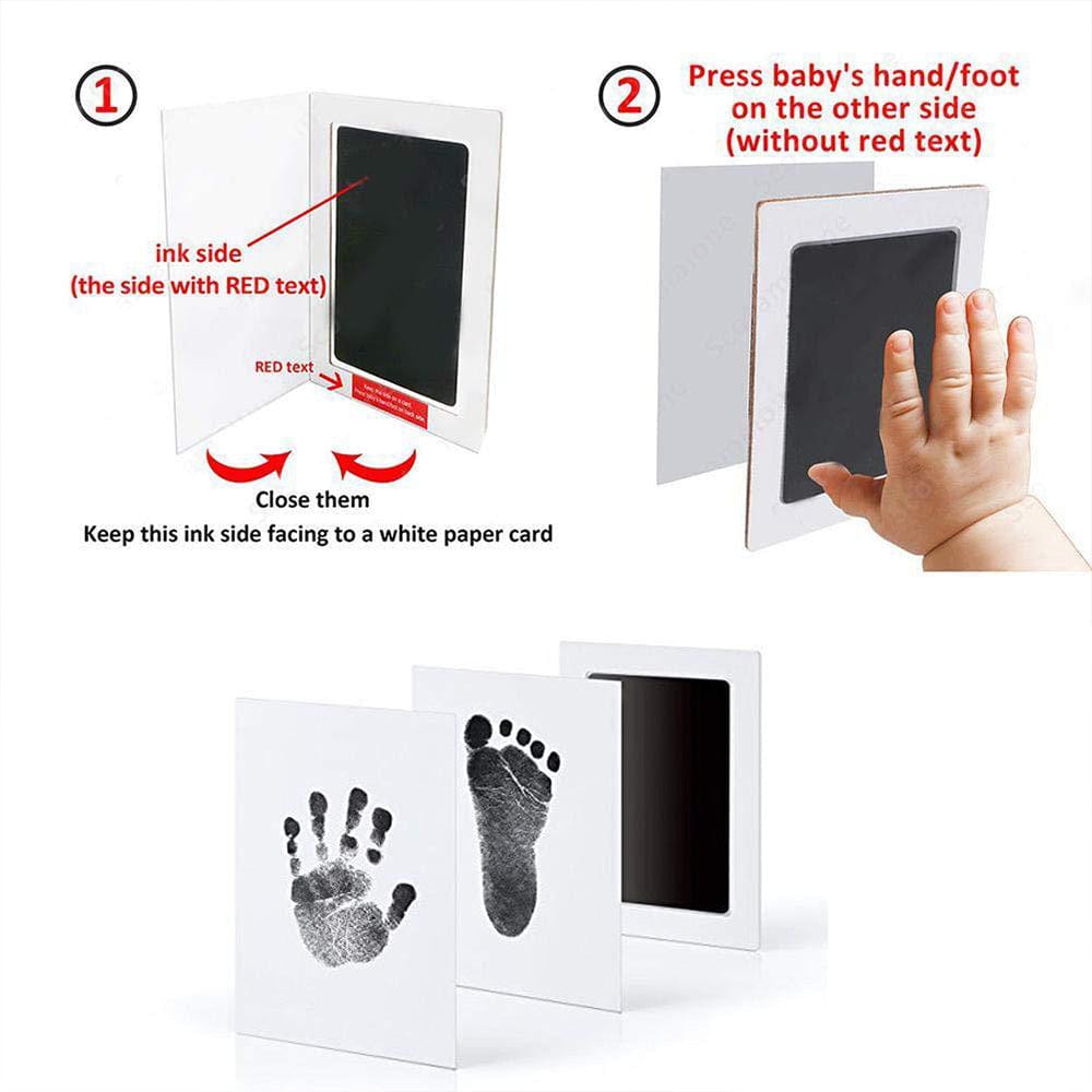 Footprint Handprint Kit Clean Touch Impression Memory Gift For Baby Pack of 3 - Image 2