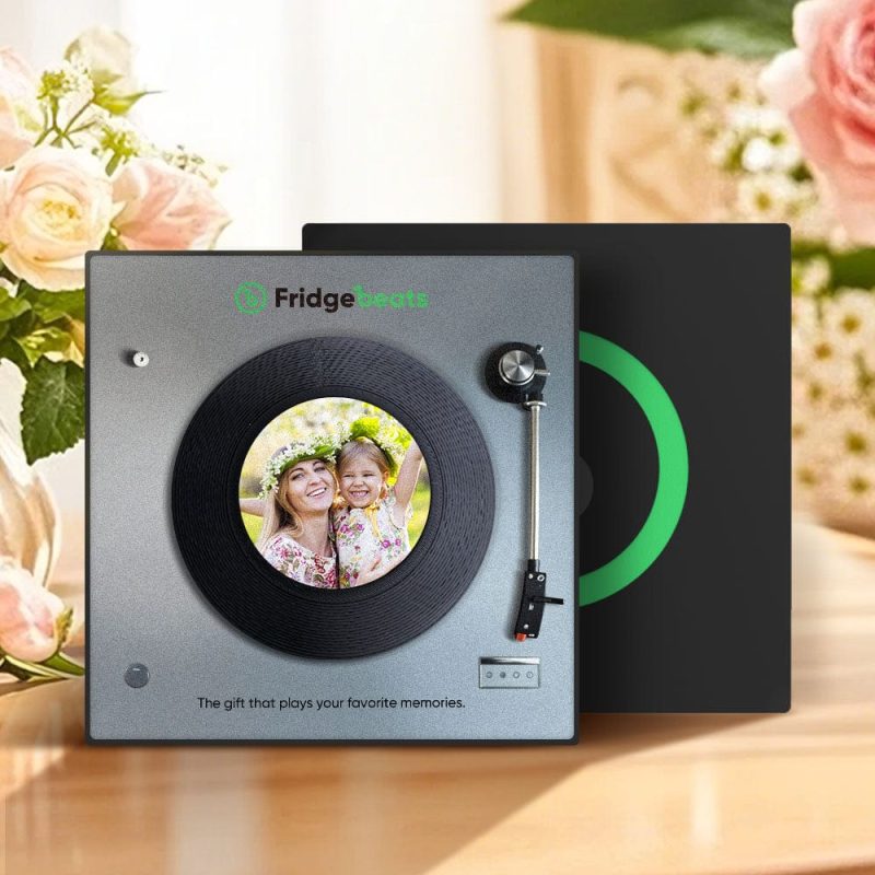 New 5.0 Upgrade Musical Fridge Magnet Fridge Beats Can Customize 1-6 Vinyl and Songs Mother’s Day Gifts