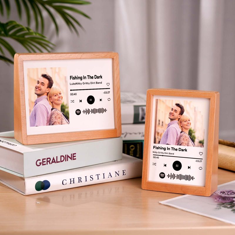 Custom Spotify Plaque Custom Wood Photo Frame Perfect For Family Memories & Office Decor