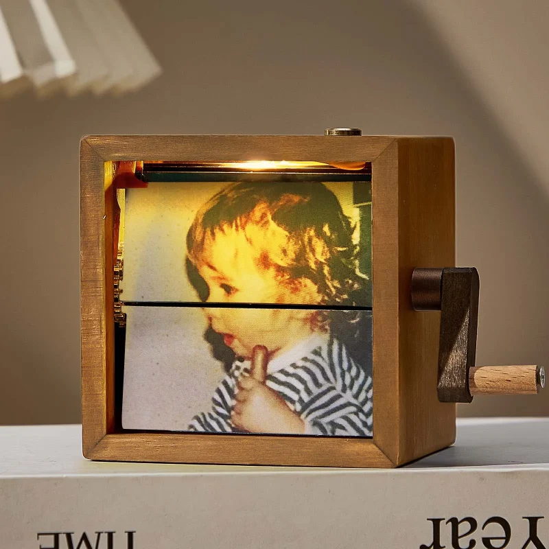 Custom Music Flipbook Frame Animation Machine Mechanical Hand-cranked Photo Album