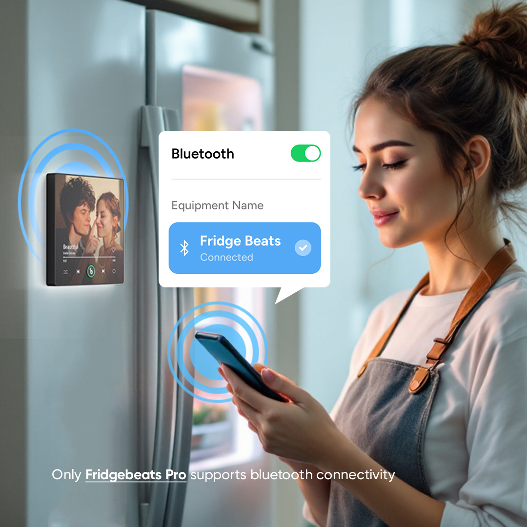 Custom Music And Photo Fridge Magnet FridgeBeats Pro Supports Bluetooth Connectivity Gift for Father - Image 4