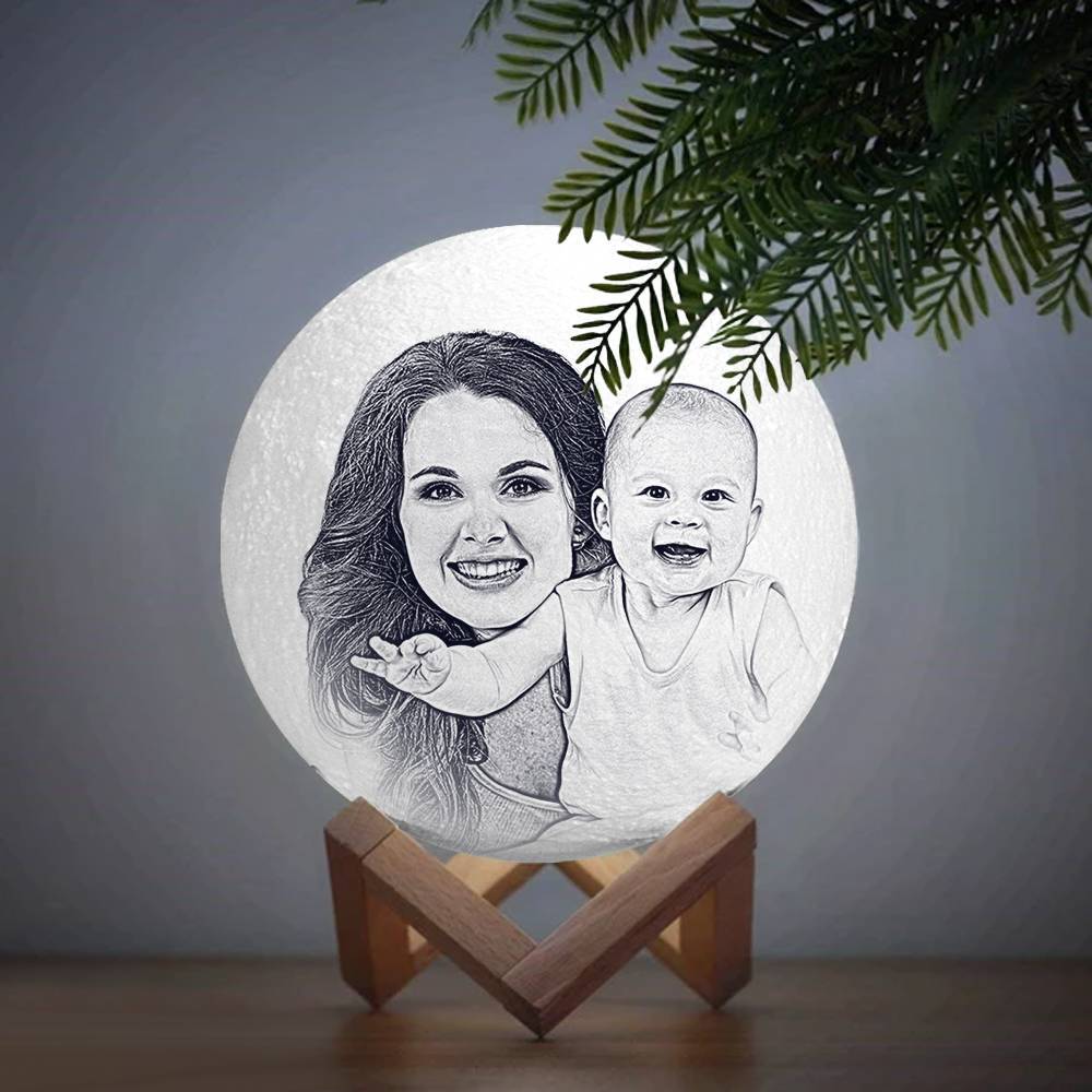 Moon Lamp Custom Gifts For Mom - I Love You To The Moon And Back - Image 4