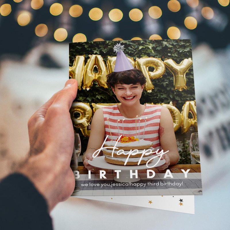 Personalized Birthday Greeting Card Happy Birthday Card to Kids And Adults