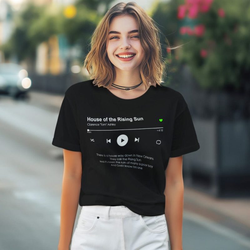 Custom Your Favorite Song T-Shirt Personalized Music T-shirt Gifts for Music Lovers