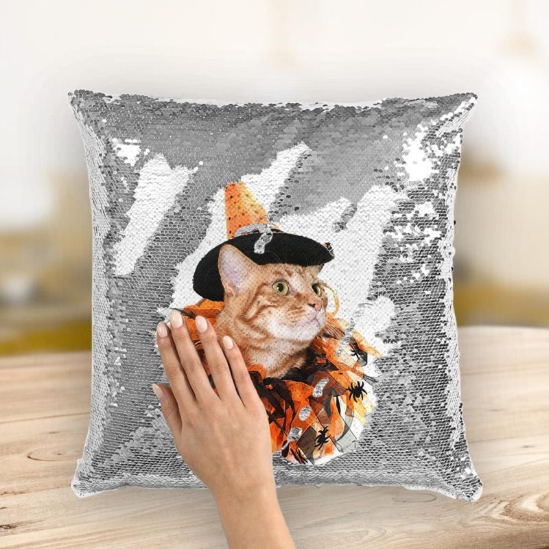 Halloween Gift Magic Sequin Pillow – 10 Colors